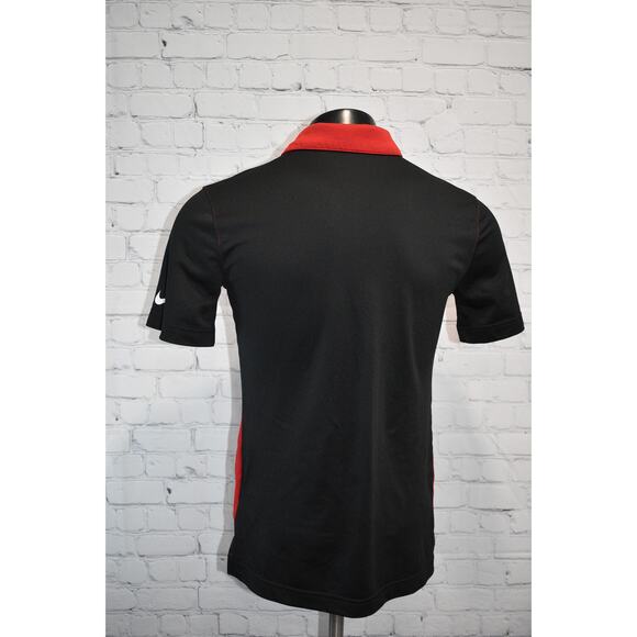 Nike Golf Polo Shirt Mens Size Small Atlanta Falcons NFL Football Red Black - Picture 6 of 8